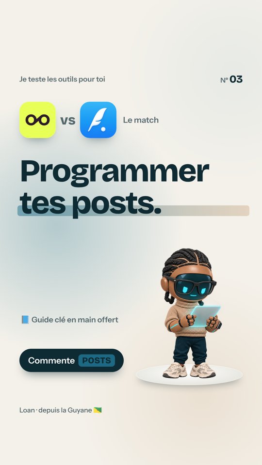 Couverture du prochain Reel : programmer ses posts